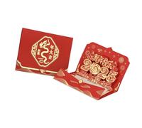 MLWSKERTY Year of The Snake 2025 3D Popup Spring Festival with Envelope Chinese New Blessing Card for Family and Friend Lunar New Greeting