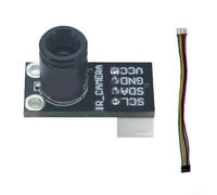 MLX90640 Sensor de imagen térmica infrarroja 32 x 24 interfaz IIC, módulo de medición de temperatura de -40 a 300 °C, FOV 55°/110°, para la industria y el hogar inteligente, negro (IIC BAB)