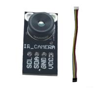 MLX90640 Sensor de imagen térmica infrarroja 32 x 24 interfaz IIC, módulo de medición de temperatura de -40 a 300 °C, FOV 55°/110°, para la industria y el hogar inteligente, negro (IIC BAA)