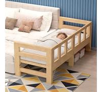 MLYAYE 30 40 50 Cm Tall Crib Bedside Sleeper with Three-Sided Guardrail, Heavy Duty Wooden Folding Toddler Platform Bed, Enhanced Safety Nursery Furniture(200 x 40 x 50 cm)