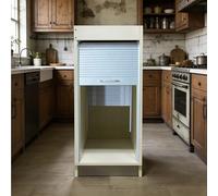 MLYAYE Persianas para armarios Kit de Puerta de persiana para contenedores de Almacenamiento de electrodomésticos comerciales, Listones de PVC Reutilizables(85 x 105 cm)