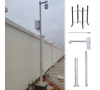 MLYAYE Poste de Cámara de Seguridad Postes para Cámaras De Vigilancia Resistentes Y Resistentes A La Intemperie, De 2 M, 3 M, 4 M, 5 M Y 6 M De Altura, para Seguridad Pública(3.0 m/9.8 ft)