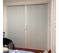 MLYAYE Puertas Plegables Puerta Acordeon Puerta Plegable magnética portátil de vaivén, sin rieles Superiores e Inferiores - Puerta Doble Plegable para Armario de Alta Resistencia(110 x 210 cm)