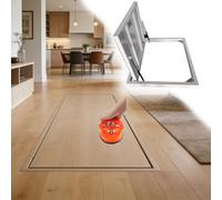 MLYAYE Trampilla de Suelo Puerta de Acceso para sótanos, Personalizada, de Acero sin Costuras, con Apertura Vertical y Acceso a sótanos hundidos.(L 28 x W 23 in)