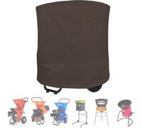 MlYJmer Cubierta para Trituradora de Madera, Trituradora y Mulchadora 33" x 45" 210/420D - Cubierta Eléctrica para Triturador de Hojas, Protección para Trituradora,Marrón,420D 85×110cm