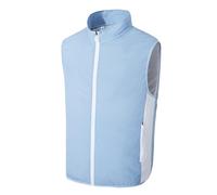 MlYJmer ,Light Blue,M, Chaleco con Ventilador de Enfriamiento para Aire Acondicionado, Ropa de Trabajo para Uso al Aire Libre e Industrial en Verano Caliente