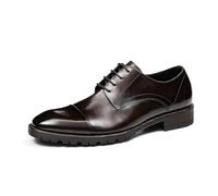 MlYJmer Marrón,37 EU, Zapatos Oxford de Hombre Modernos de Vestir con Cordones para Negocios, Fiestas y Bodas