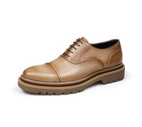MlYJmer Marrón,39.5 EU, Zapatos Formales de Vestir Oxford Derby para Hombre Cordones - de Cuero para Boda, Fiesta y Negocios