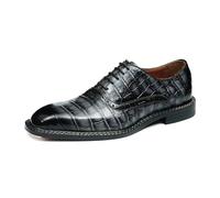 MlYJmer Negro,39 EU, Zapatos de Vestir Inteligentes para Hombre, de Cordones, Punta Puntiaguda, Formales para Fiesta de Gala o Noche