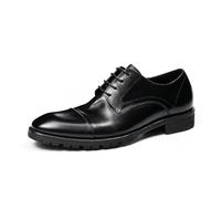 MlYJmer Negro,40 EU, Zapatos Oxford de Hombre Modernos de Vestir con Cordones para Negocios, Fiestas y Bodas