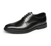 MlYJmer Zapatos Formales de Hombre de Cuero, con Cordones, para Negocios y Bodas, Tipo Oxford,Negro,40 EU