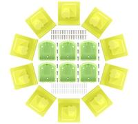 MLYNZXJSY Paquete de 16 soportes de batería para herramientas eléctricas, montaje en pared, organizador de almacenamiento portátil con tornillo, fácil instalación para taller y garaje