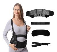 Mlysnd Ceinture de Grossesse, Ceinture de Maternité Douce et Respirante Pour le Maintien de la Taille (noir, petit)