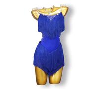 MLYYX Vestido De Baile Latino con Tirantes Mujer Falda De Rendimiento De Figura Profesional De Tango Salón De Baile Cha Cha Ropa De Baile De Alto Rendimiento,E,4XS