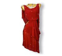 MLYYX Vestidos Clásicos De Baile Latino para Mujer Espalda Desnuda Cha Cha Tango Performance Vestuario para Rumba Ropa De Baile De Competición De Salón De Baile De Salsa Hueca con Pedrería,A,3XL