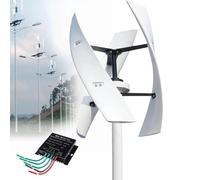 MLYYYDSS Generador de turbina eólica de 12 V, 24 V, 48 V y 220 V con Controlador MPPT, generador de turbina eólica Vertical portátil de 10 000 W, Kit de generador eólico de 3 aspas 12000W-48V