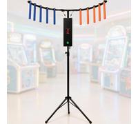 MLYYYDSS Juego de atrapar con Palos, Entrenamiento de coordinación Mano-Ojo, 3 Modos de desafío, 10 velocidades de reacción y 6 Niveles de dificultad, Altura del trípode Ajustable Black
