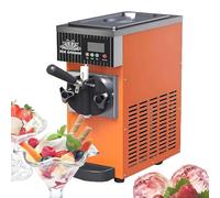 MLYYYDSS Máquina de Helados Comercial, Rendimiento de 4-5 kg/h, 450 W, para mostrador, de un Solo Sabor, con Pantalla táctil, Limpieza automática y preenfriado, para restaurantes y Bares Orange