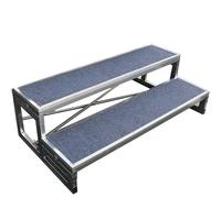 MLYYYDSS Plataformas portátiles para escaleras de Coro, Plataformas para aulas, Iglesias, Grupos, Atril, podio, Soporte de Escalera, escalones escalonados. 2-Tiers