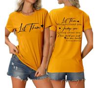 MLZHAN Arguing with Me is Pointless I Knew - Camisetas de manga corta para mujer, diseño de esqueleto de baile divertido, Amarillo, L