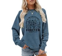MLZHAN Sudadera de Jesucristo es el mismo ayer hoy y por siempre Hebreos 13:8 con estampado de flores para mujer cristiana, azul, XXL