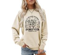 MLZHAN Sudadera de Jesucristo es el mismo ayer hoy y por siempre Hebreos 13:8 con estampado de flores para mujer cristiana, beige, XXL