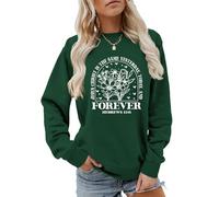 MLZHAN Sudadera de Jesucristo es el mismo ayer hoy y por siempre Hebreos 13:8 con estampado de flores para mujer cristiana, Verde Vintage, XXL
