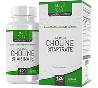 MM Colina | 700mg Choline Bitartrato por Porción - 120 Cápsulas Colina Suplemento | Suplemento de Coline Bitartrato de Alta Potencia | Sin OGM, Gluten ni Alérgenos | Fabricado en el RU