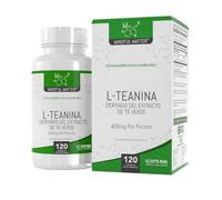 MM L Teanina, 120 Cápsulas, 400mg L-Theanine Té Verde | L-Teanina de Extracto de Té Verde 400mg | Fórmula de Alta Potencia | Sin OGM, Gluten ni Lácteos | Fabricado en el Reino Unido
