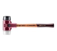 MM Spezial El martillo SIMPLEX 50 mm de goma/Superp. Halder, negro