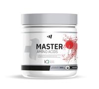MM Supplements - Aminoácidos Esenciales - en Polvo - 300g - Bote para 30 días - Recuperador Muscular - Mayor Rendimiento - Master Amino - Sabor Piruleta