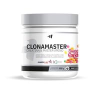 MM Supplements - ClonaMaster - Creatina Monohidrato + Aminoácidos Esenciales - 300g - Aumento Masa Muscular Fuerza y Resistencia - Conserva y Endurece los Músculos - Sabor Sweet Candy