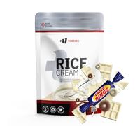 MM Supplements - Crema de Arroz - en Polvo - Bote de 1 kg - Fuente de Carbohidratos - Saciante del Apetito - Ideal para Mezclar con Proteína - Sabor Chocolate Blanco con Choco Rings