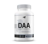 MM Supplements - DAA Ácido Aspártico - 90 Cápsulas Vegetales - Complemento Alimenticio D-Aspártico - Aumento de la Testosterona - Mejora el Rendimiento - Aumento Muscular - Sin Gluten