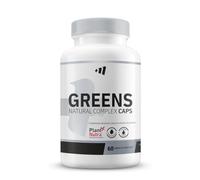 MM Supplements - Greens Natural Complex Caps - 60 Cápsulas vegetales - SuperFood - Con Vitaminas y Enzimas Digestivas - Vitamina C - Extracto de Frutas - Alimentación Saludable - Sin Lactosa