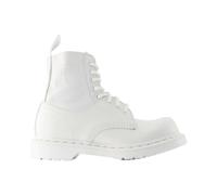 MM6 Maison Margiela - Botines Blancos de Cuero - Puntera Redonda - Shoes - Mujer - Blanco - 39 EU -