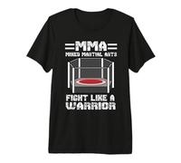 MMA Cage Fighting Fight Like A Worrior Mixed Martial Arts Camiseta Premium
