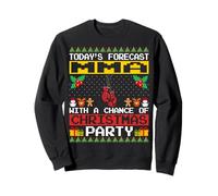 MMA Christmas Party Mixed Martial Arts Lover Xmas Ugly Style Sudadera