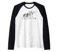 MMA Fighter Mixed Martial Arts Evolution, Divertido Deporte de Lucha Camiseta Manga Raglan