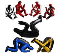 MMA - Maniquí de Agarre ROX Fit Judo Dummy BJJ Lucha Libre Maniquí Sentado Posición Brasileña JIU Jitsu Submission Auto Defensa Entrenamiento Elegir Maniquí 170 cm Sin Relleno (Negro Completo)