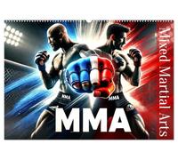MMA - Mixed Martial Arts France (Calendrier mural 2025 DIN A2 vertical), CALVENDO calendrier mensuel: Les meilleurs moments du MMA - Force et technique en action