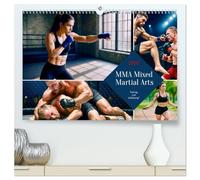 MMA Mixed Martial Arts (hochwertiger Premium Wandkalender 2026 DIN A2 quer), Kunstdruck in Hochglanz: MMA: Adrenalin für jeden Monat