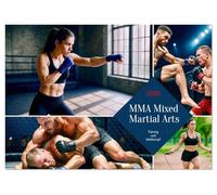 MMA Mixed Martial Arts (Tischkalender 2026 DIN A5 quer), CALVENDO Monatskalender: MMA: Adrenalin für jeden Monat