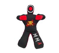 MMA Practice Dummy (Sitting Position) for Boxing, Fighting, Throwing, Grappling, Karate, jiu-Jitsu, Wrestling Training - UNFILLED (59", Black Canvas)