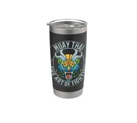 Mma Y Muay Thai: tiger Demon Vaso térmico de acero inoxidable de doble pared