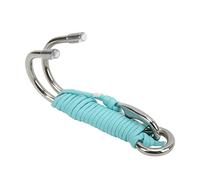 MMABEUTF Gancho de Deriva Doble de Acero Inoxidable para Buceo con línea Luminosa para Accesorios de Buceo en Cuevas (Azul Cielo Luminoso)