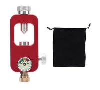 MMABEUTF para Adaptador de Tanque de Buceo, diseño de Bloqueo de Bola de Aluminio de aviación, Alta presión 40 Mpa, función de Transferencia de Gas, válvula de de presión, (Rojo)