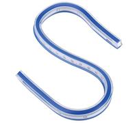 MMABEUTF para regla curva de plástico flexible, herramienta de medida de dibujo, suministros para manualidades, para diseñadores profesionales, ingenieros, arquitectos, (30cm/11,8 pulgadas)