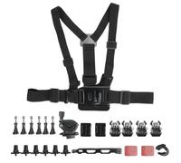 MMABEUTF para Soporte para Casco, Soporte para cámara de acción para Snowboard, Base portátil Liviana con cinturón para el Pecho, grabación POV con Manos