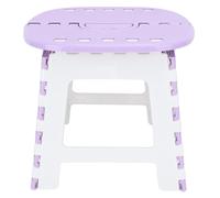MMABEUTF Taburete de Paso Plegable, Uso doméstico, Material de plástico, tamaño pequeño, diseño Plegable, portátil para Acampar, Pesca, Actividades al Aire Libre, liviano (Púrpura Ligera)